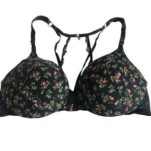 Victoria's Secret Black Floral Bra 36D